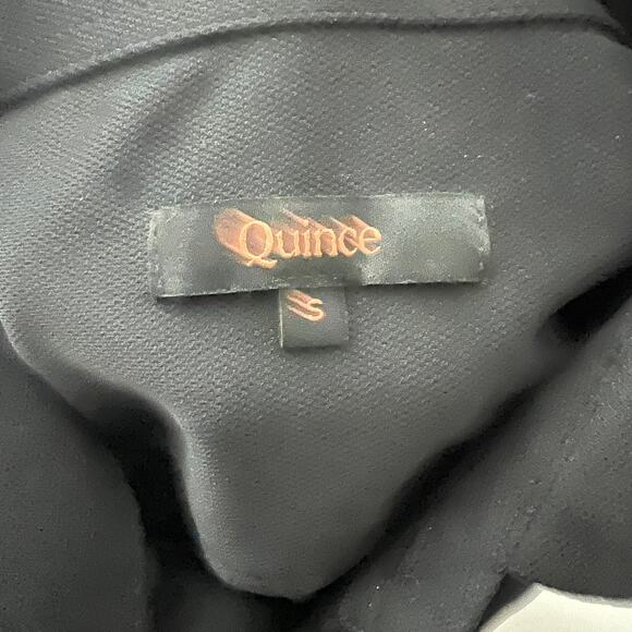 Quince Commuter Stretch Pique Long Sleeve Button Down Shirt Black Men Small - Picture 6 of 10